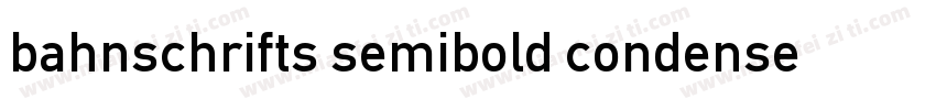 bahnschrifts semibold condensed字体转换